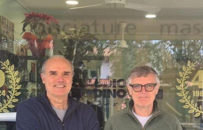 Forty years of activity. Barbers Claudio and Dino. The ‘Figaro’ of Vittoria Apuana