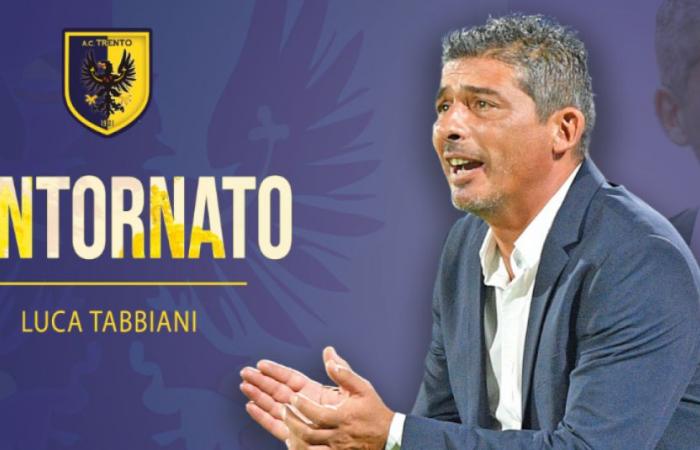 “Welcome back”: Luca Tabbiani is the new coach of Calcio Trento