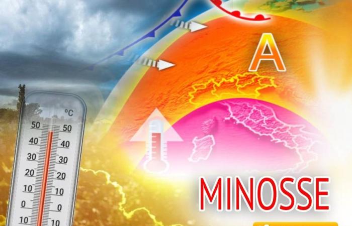 Anticyclone Minos at maximum power until Friday; temperatures over 40°C. Tedici’s point