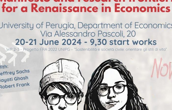 Perugia, the presentation of the “Manifesto for a New Economy” on 20 and 21 June