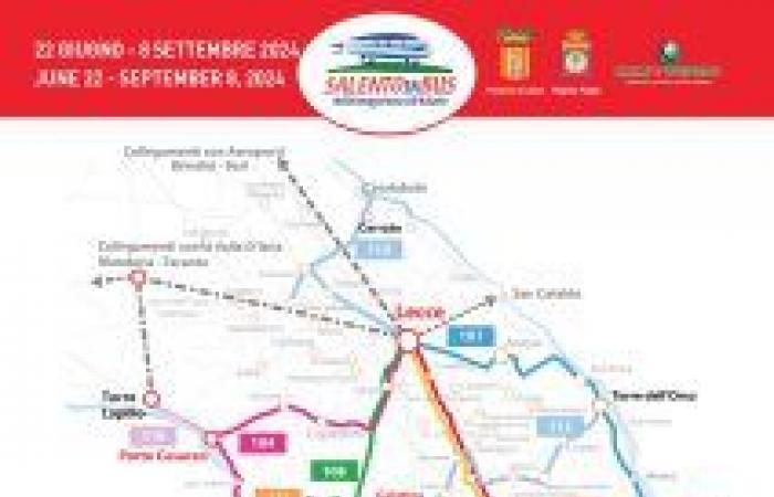 from 22 June to 8 September the summer transport service requested by the Province of Lecce – Province of Lecce restarts