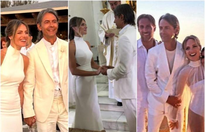 wedding in Formentera with many VIPs. White ceremony, then the party