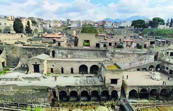 Excavations of Herculaneum, the ancient beach of Herculaneum can be visited again