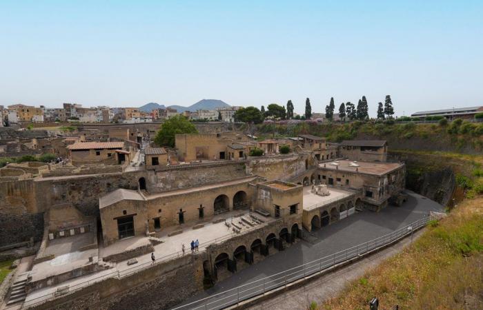 The beach of the ancient city of Herculaneum is once again accessible to the public