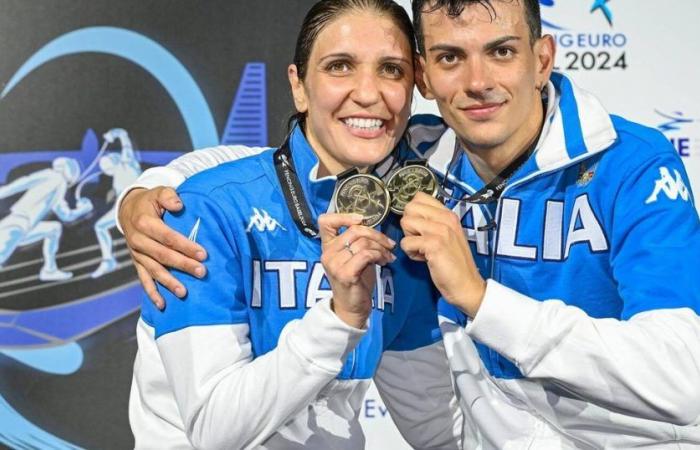 Gold at the European Fencing Championships for Arianna Errigo and Michele Gallo