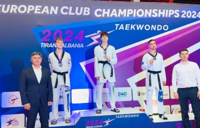 Taekwondo, the brothers Angelo and Anthea Mangione gold and bronze at the European Club Championships