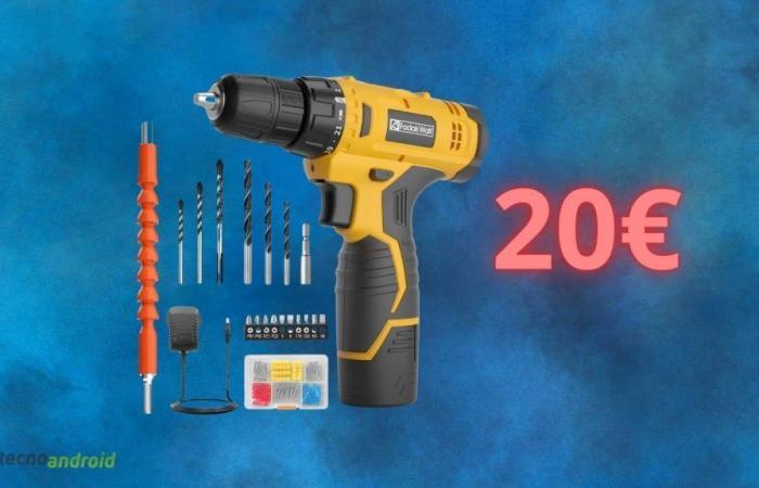 Drill driver for 20 euros on AMAZON: the LOWEST price ever
