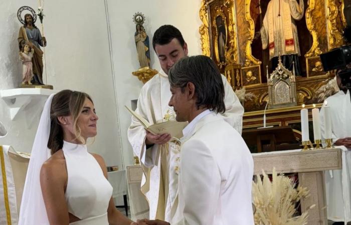 Pippo Inzaghi and Angela Robusti got married in Formentera: the photos of the wedding