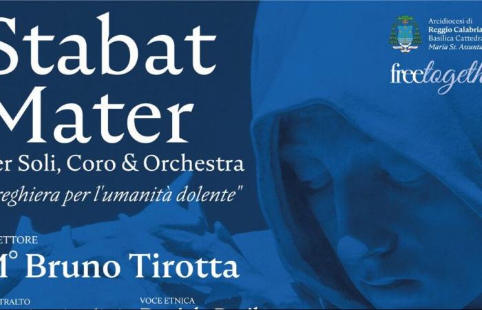 The “STABAT MATER” concert at the Cathedral of Reggio Calabria. Promoted by the Archdiocese of Reggio-Bova and the FreeTogether OdV Association