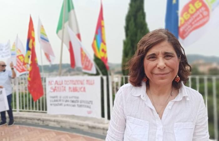 Abaco Marche parades in front of the Region with flags and banners for the right to health – News Ancona-Osimo – CentroPagina