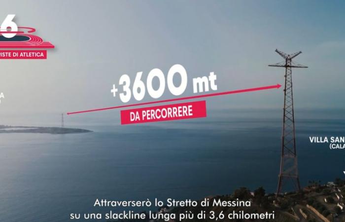 Crazy challenge, from Messina to Reggio Calabria on a 19 mm wide cable over 200 meters above the sea