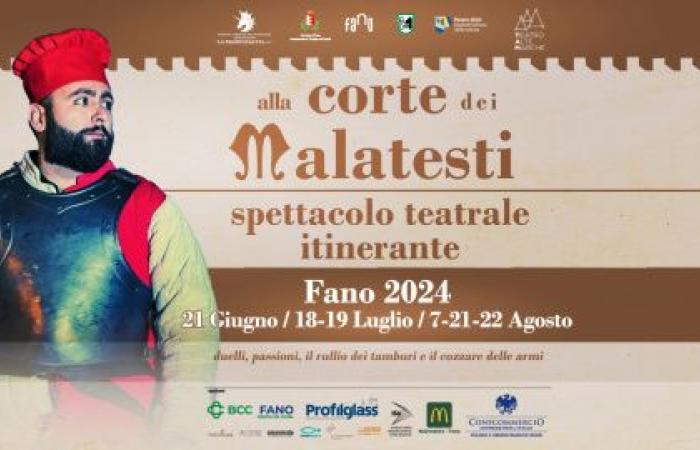 At the Corte dei Malatesti, the traveling show through the streets of Fano