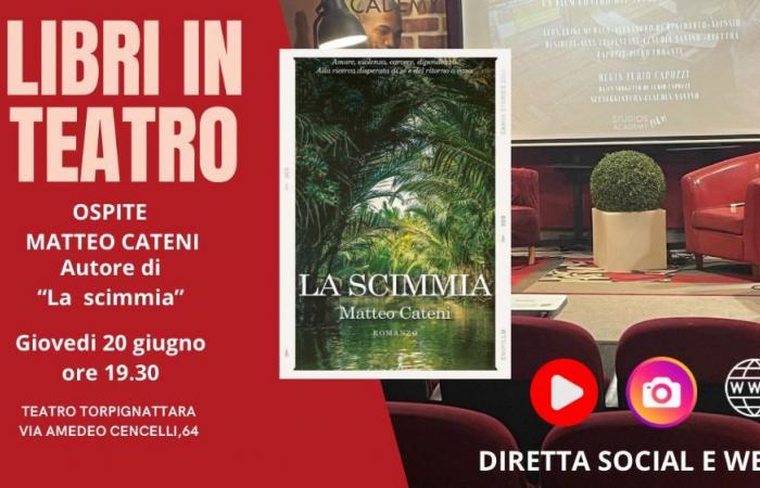 Matteo Cateni presents the novel “La simmia” in Rome, books in Rome