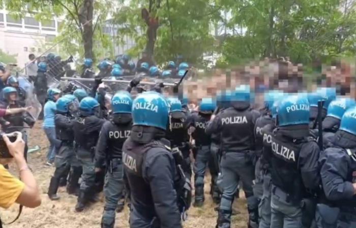 Bologna, clashes at Don Bosco park between police and environmentalists: 4 activists arrested