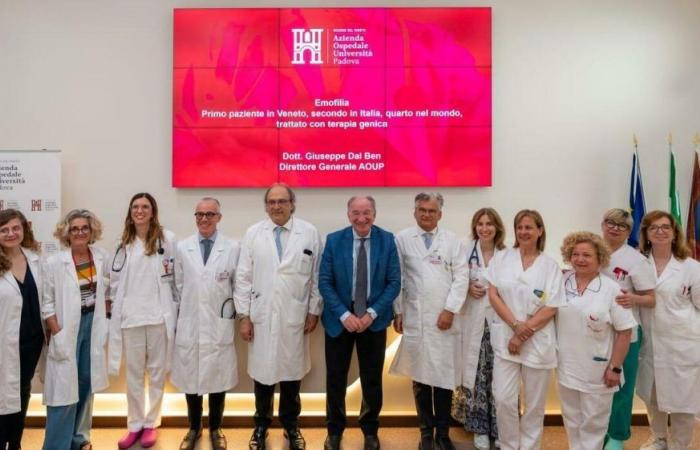 Rare diseases, first patient cured of haemophilia in Padua with gene therapy
