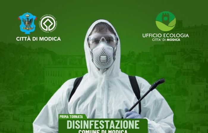 Modica. The disinfestation calendar has been drawn up