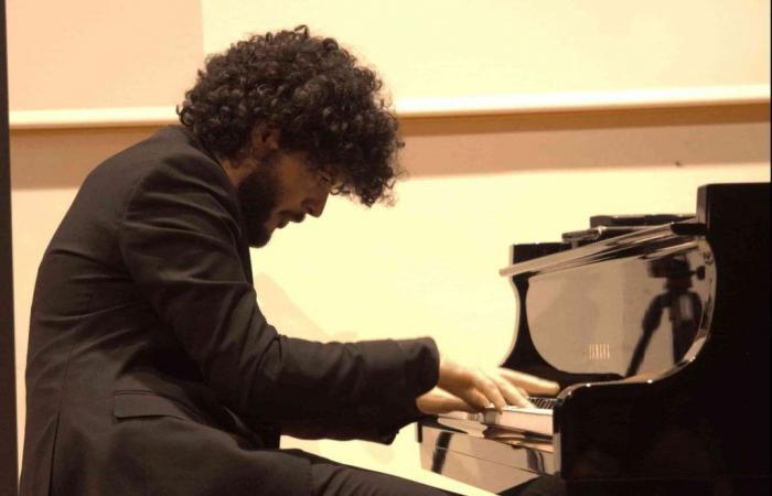 The pianist Jacopo Petrucci from L’Aquila in concert in Bassano in Teverina