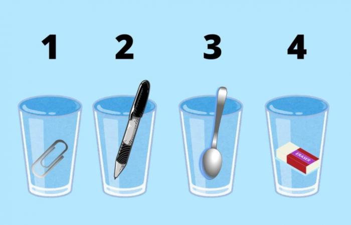 Intelligence test, can you figure out which glass has more water? Only a few can do it in less than 15 seconds