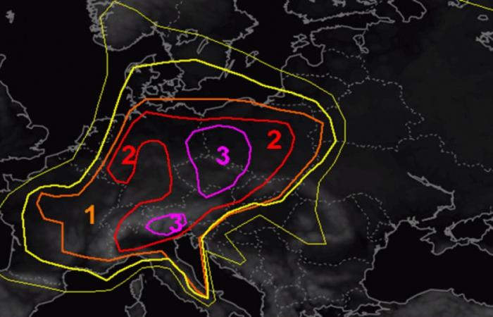 “Tornado risk between Trentino Alto Adige and Lombardy”: the European Storm Forecast warning