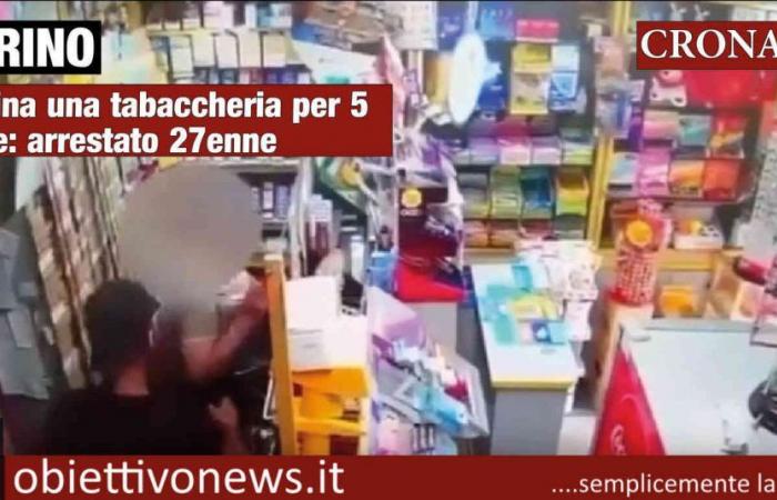 TURIN – Robbery of a tobacco shop 5 times: 27-year-old arrested