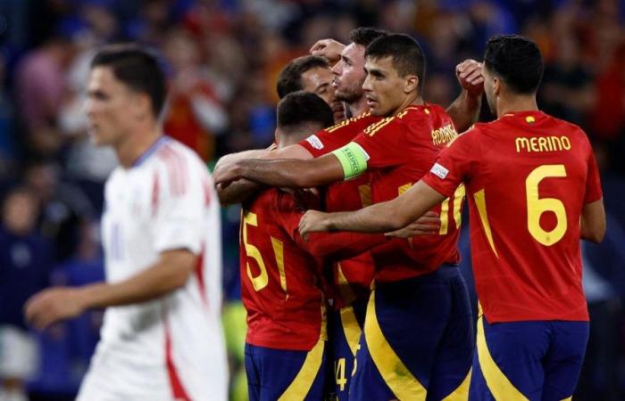 Italy-Spain result at Euro 2024: 0-1, an own goal by Calafiori decides
