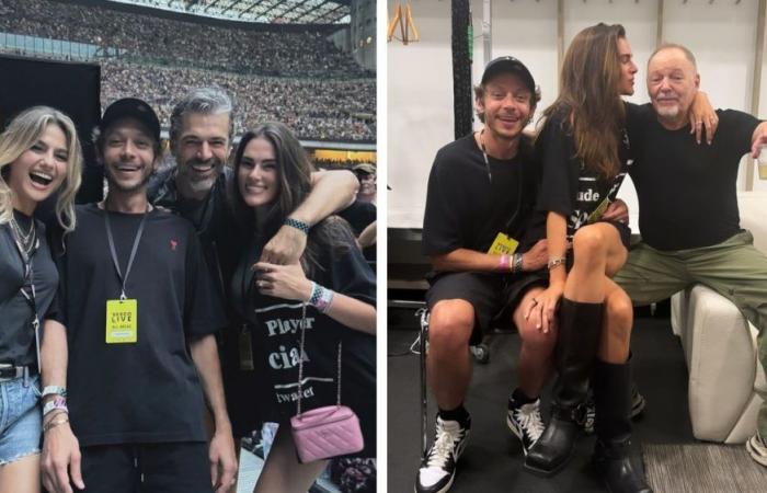Vasco greets Milan, Valentino Rossi unleashed at the concert. Doctors’ meeting with Luca Argentero