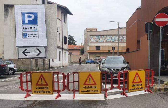 Traffic tests in the via Cavallotti area. And “kiss&go” car parks are popping up – Varesenoi.it