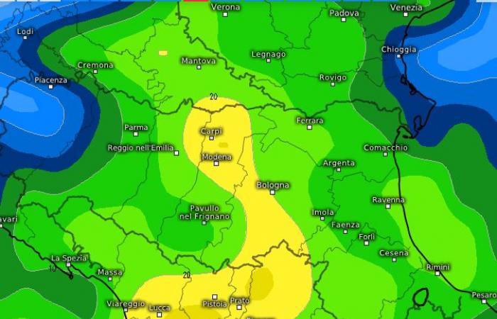 Disturbing maps: risk of CLOUDS in the next 48 hours over Lombardy, Emilia, Tuscany