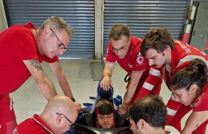 ACI Sport – First day of the extrication course on F1 and GT in Monza. Lesson for CPC and CPR in Udine
