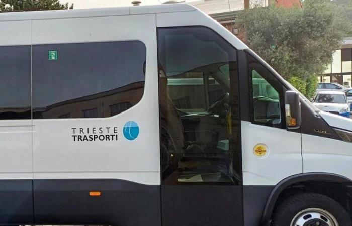 Gretta climb closed, here is the minibus that will serve line 12 of Trieste Trasporti