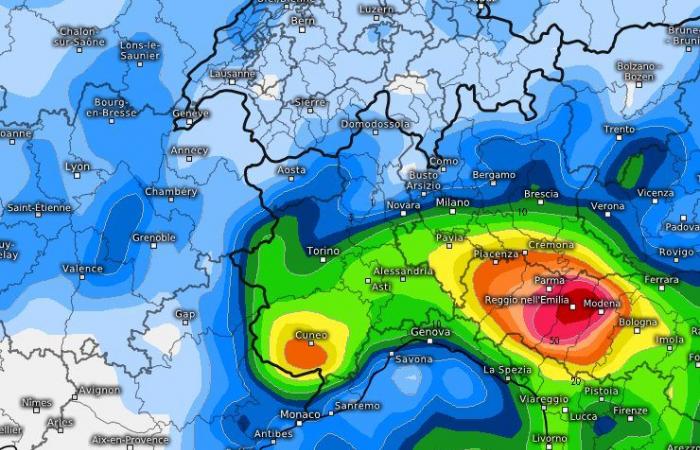 Disturbing maps: risk of CLOUDS in the next 48 hours over Lombardy, Emilia, Tuscany