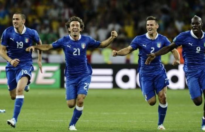 24 June 2012, fatal penalties for England: Pirlo scores, Italy in the semi-finals of the European Championship