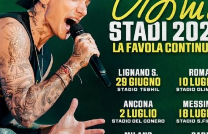 Bari, Ultimo back in concert at the San Nicola stadium in 2025: all the dates