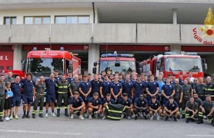 The Under20 national rugby team taking lessons from the Treviso firefighters | Today Treviso | News