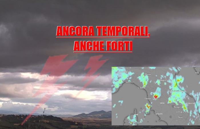 STORM CELL FROM VALDELSA TOWARDS PONTEDERA AND PISA – thunder again tomorrow