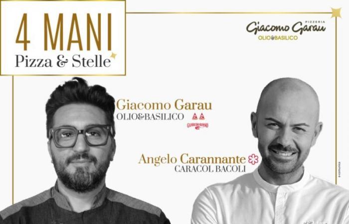 On 24 June in Calvi Risorta 4 hands between Garau and the starred Carannante and the book “Calici & Spicchi” by Antonella Amodio