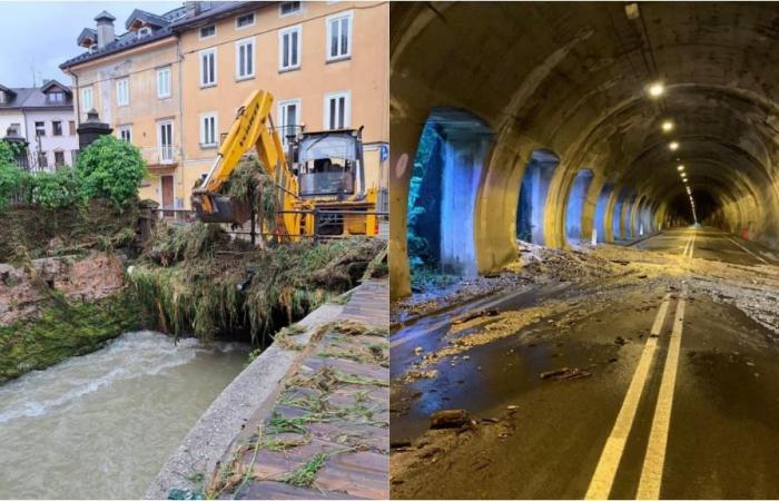 Bad weather in Veneto, flooded torrents in Vicenza and landslides in the Dolomites. Zaia: “Storms in progress”