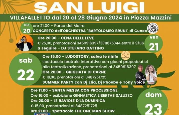What to do today (Sunday 23 June) in the province of Cuneo: events