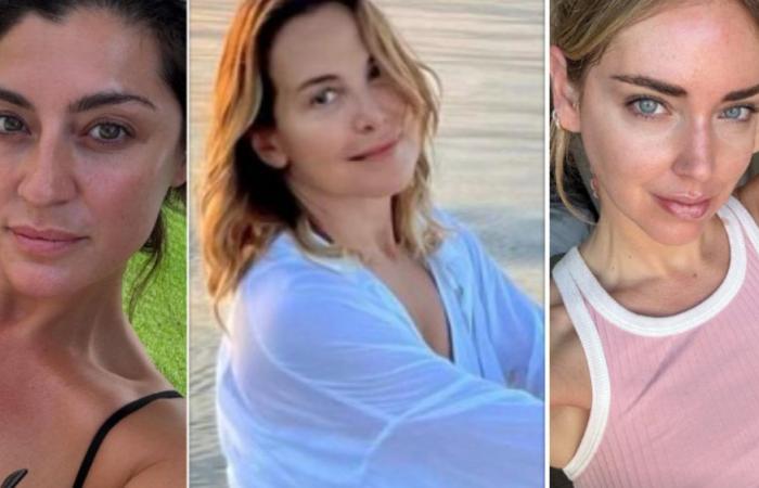 from Barbara D’Urso to Chiara Ferragni and Sonia Bruganelli, the fashion of celebrities without makeup on social media