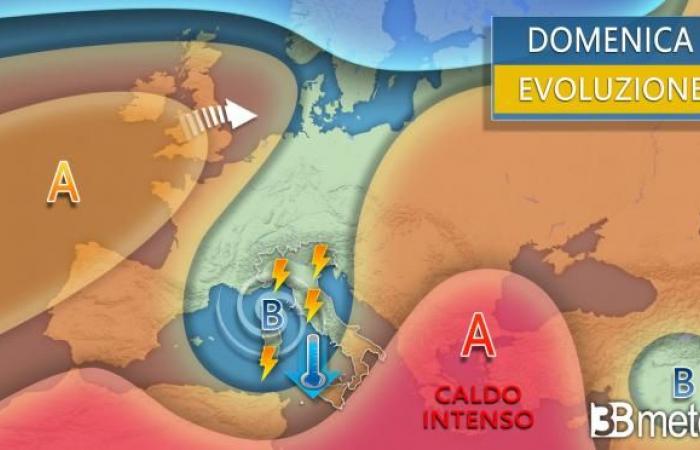 Weather Report – Vortex in action in the North and in part of the Center with strong thunderstorms, storms and hail. Situation and forecast for the next few hours. « 3B Weather