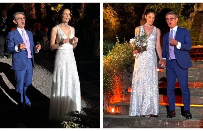 Daniela Ferolla and Vincenzo Novari got married after 20 years of engagement: the wedding photos