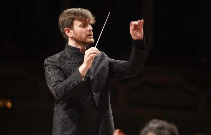 Cesano, thirty-one year old Michele Spotti at the Verona Arena conducting Turandot