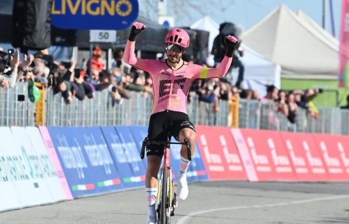 Alberto Bettiol is the new Italian champion: he will race the Tour in the tricolor jersey. Rota and Zambanini beaten, Ganna 4th