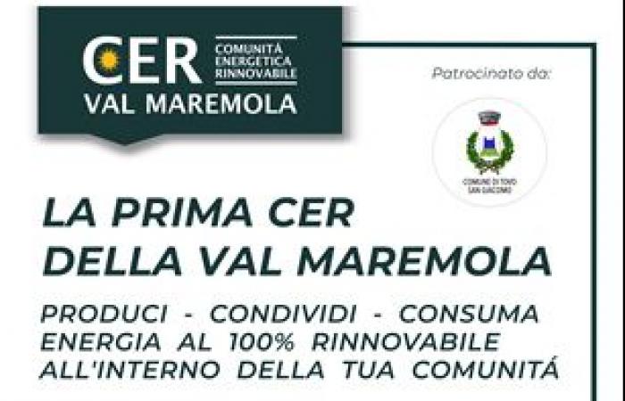 The renewable energy community of Val Maremola presents itself at a public meeting in Tovo San Giacomo