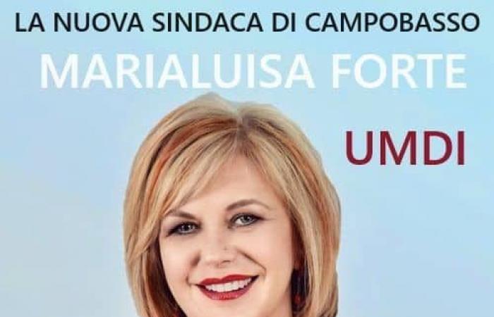 Marialuisa Forte new mayor of Campobasso. The first woman in the history of the capital of Molise