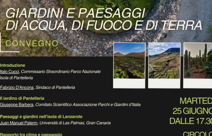the conference scheduled for June 25th at the UNION club in Scauri – Il Giornale di Pantelleria