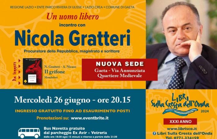 Wednesday 26 June first appointment with the Libri sulla Cresta dell’onda review: guest magistrate Nicola Gratteri / News / Home