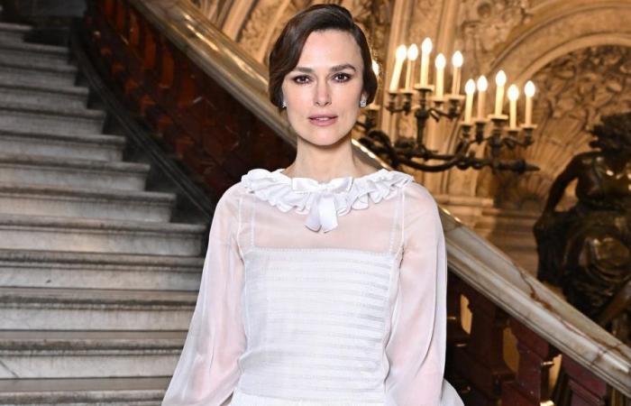 Keira Knightley, the déjà vu bridal look at the Chanel Haute Couture show