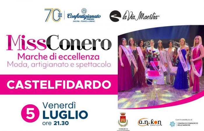 Miss Conero, Marche of excellence, the artistic craftsmanship of La Via Maestra parades together with beauty and solidarity