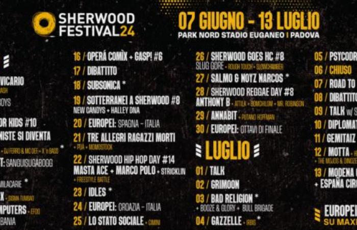 In Padua, great success for the Sherwood Festival 2024, including music, sport and entertainment